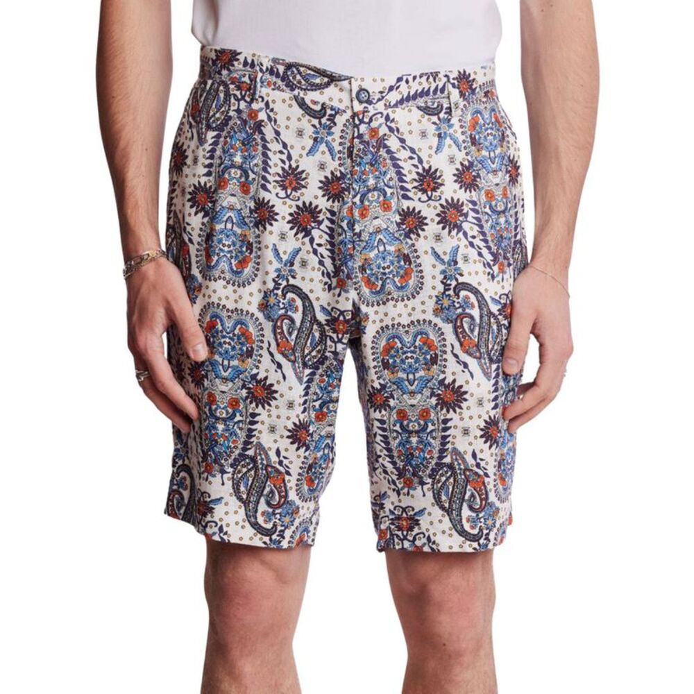 Paisley & Gray Mens Felix Slim Fit 8-1/2'' Casual Walking Shorts, Multicolour...